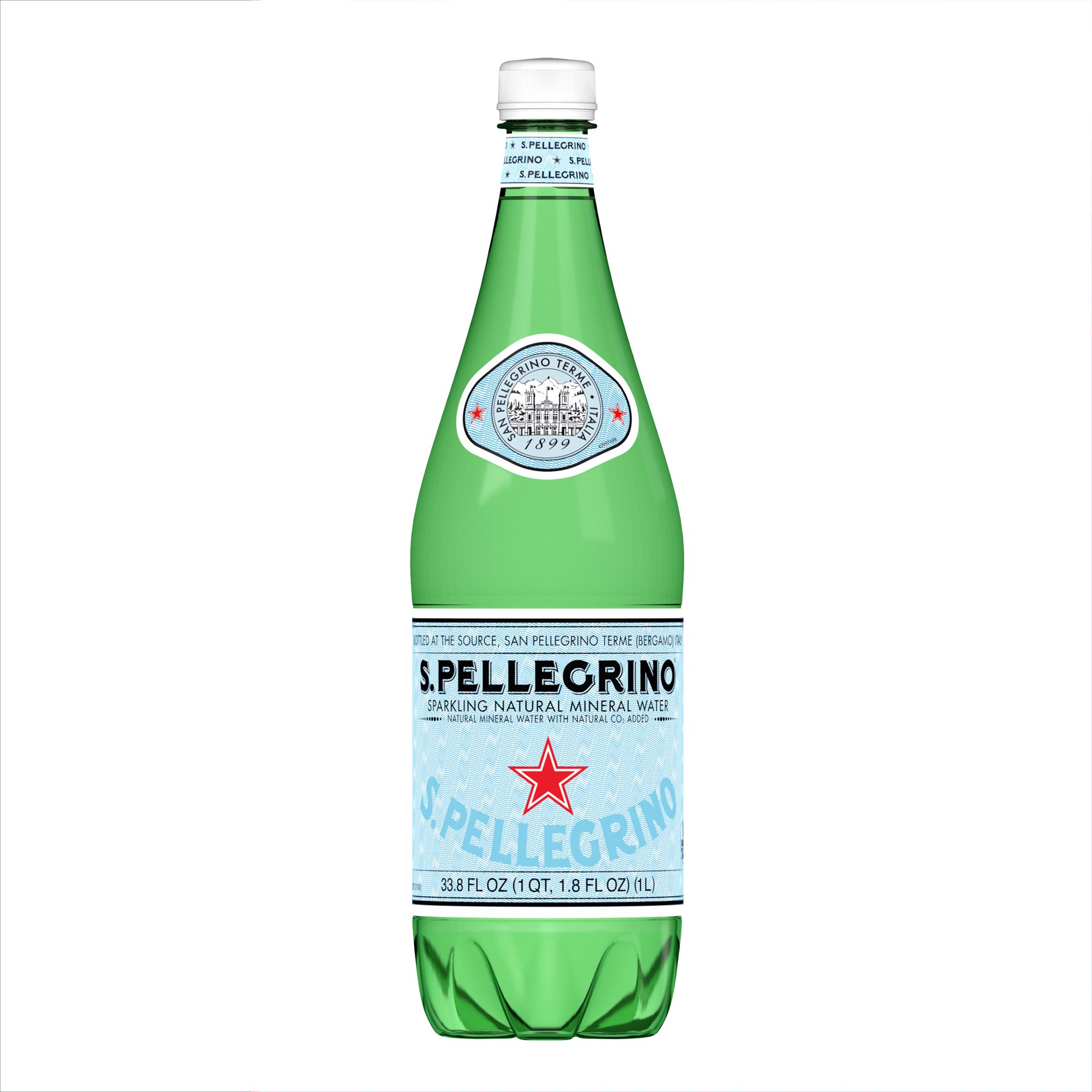 slide 1 of 9, S.Pellegrino Sparkling Natural Mineral Water, Plastic Bottle - 33.8 oz, 33.8 oz