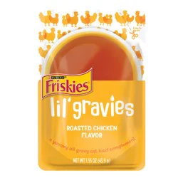 Purina Friskies Lil' Gravies Roasted Chicken Flavor Cat Food Lickable Cat Treats