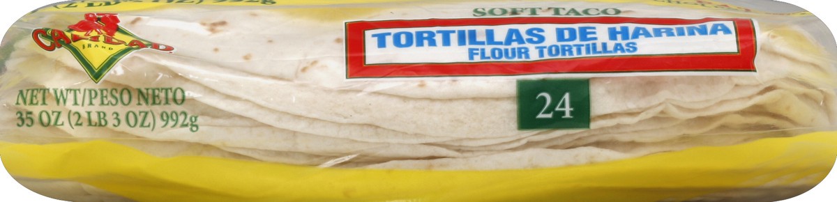 slide 5 of 5, Calidad Tortillas 24 ea, 24 ct