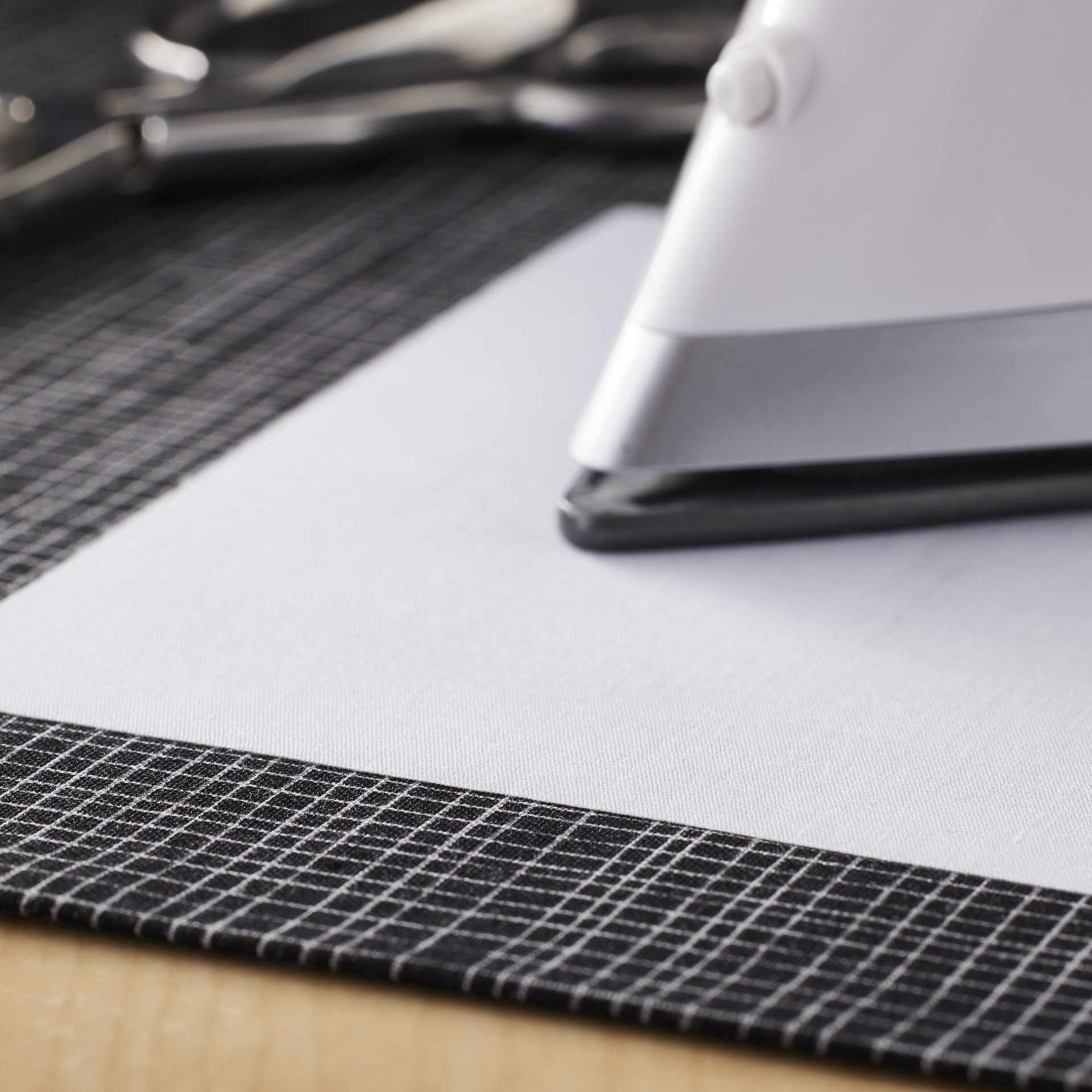 slide 2 of 3, Iron-On Mending Fabric By Loops & Threads, 6 in x 13 in