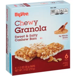 Hy-vee Sweet & Salty Cashew Chewy Granola Bars