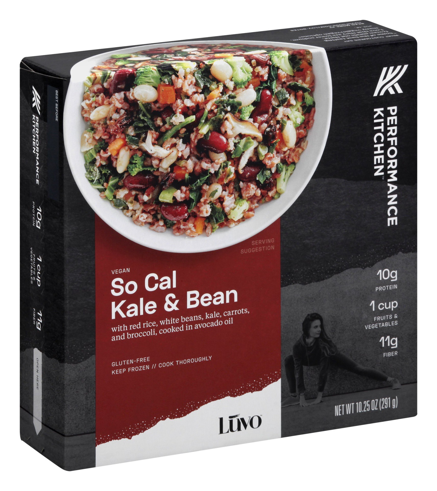 slide 1 of 3, Luvo Performance Bowl Kale And Bean, 10.25 oz