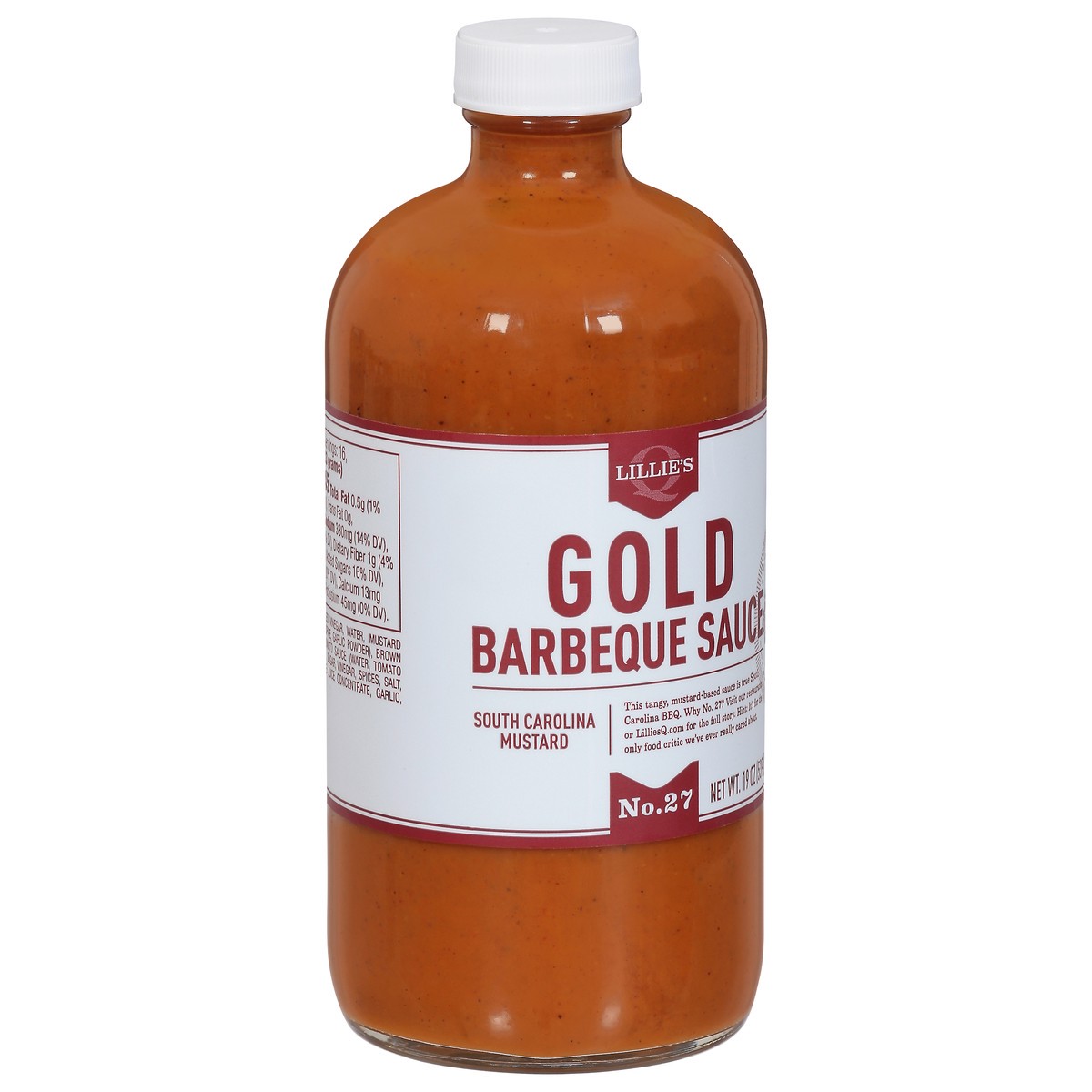 slide 9 of 9, Lillie's Q No. 27 Gold South Carolina Mustard Barbeque Sauce 19 oz, 19 oz