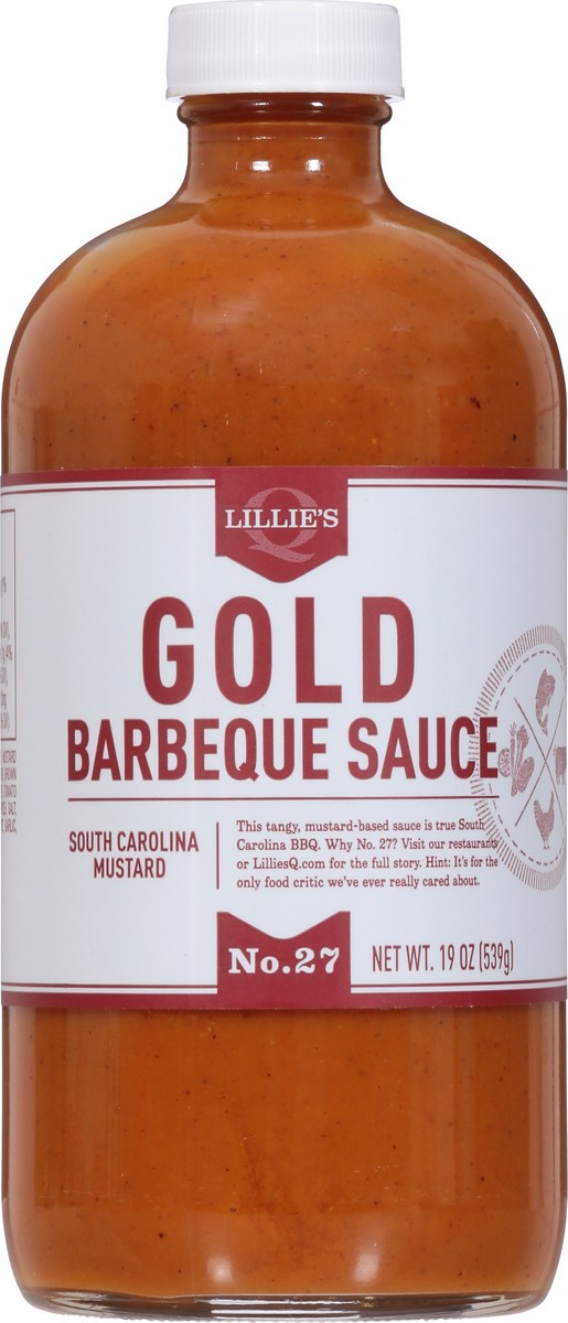 slide 5 of 9, Lillie's Q No. 27 Gold South Carolina Mustard Barbeque Sauce 19 oz, 19 oz