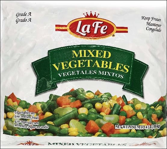 slide 1 of 1, La Fe Mixed Vegetables 4Lb, 64 oz
