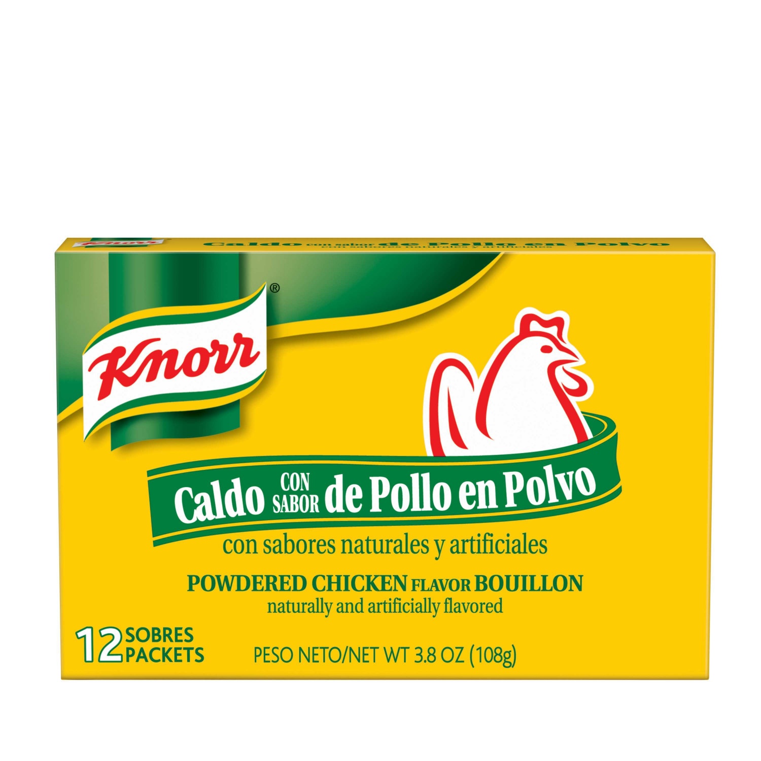 slide 1 of 1, Knorr Powdered Chicken Flavor Bouillon Packets - 12 CT, 12 ct; 3.8 oz