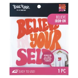 Brea Reese Iron On Believe in Yourself, 1 pc