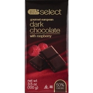 slide 1 of 1, CVS Gold Emblem Select Gourmet European Dark Chocolate With Raspberry, 3.5 oz