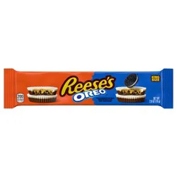 Reese's Oreo Milk Chocolate and White Creme King Size Peanut Butter Cups, Candy Pack, 2.8 oz