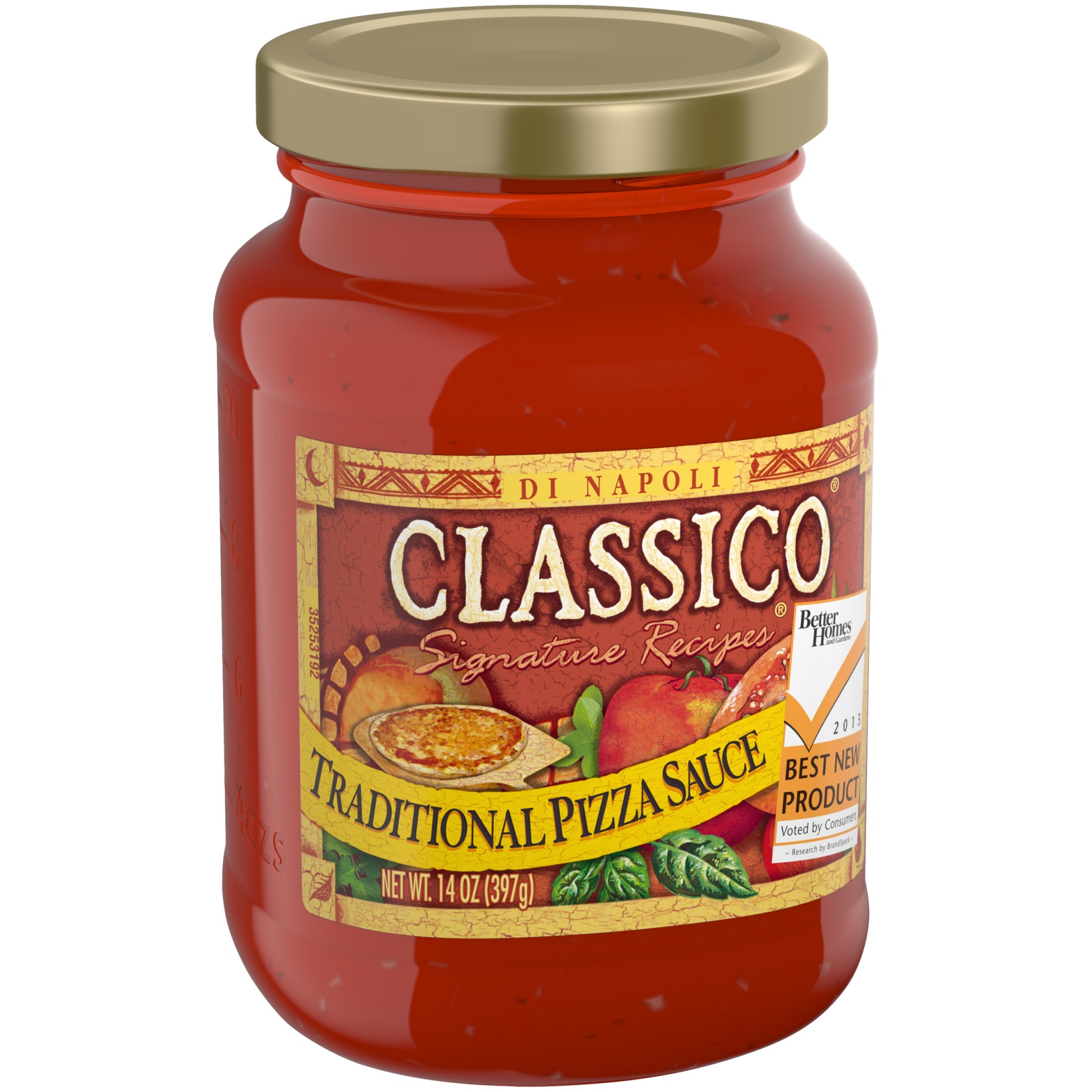 slide 2 of 6, Classico Signature Recipes Traditional Pizza Sauce, 14 oz