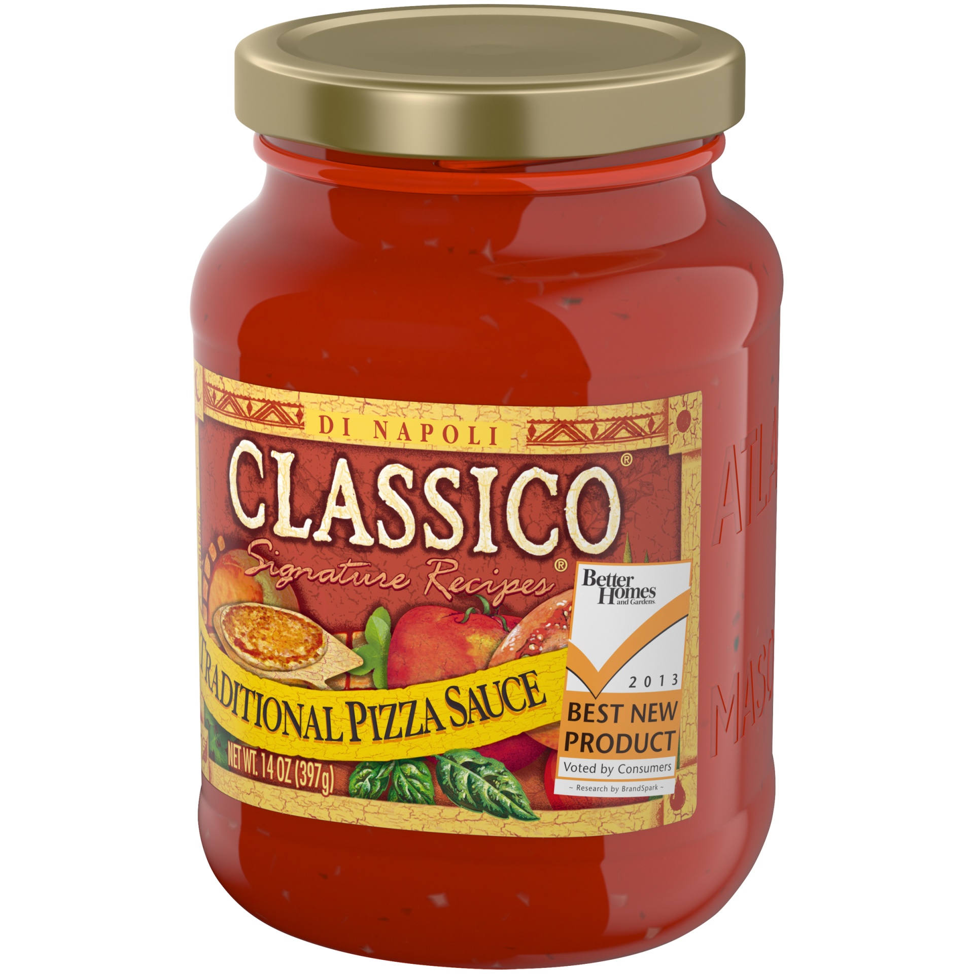 slide 3 of 6, Classico Signature Recipes Traditional Pizza Sauce, 14 oz