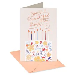 American Greetings #31 Birthday Card For Daughter (Floral Cake)