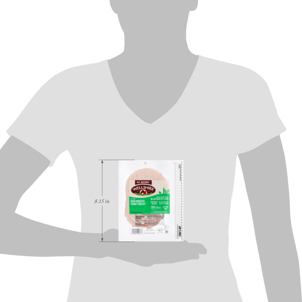 slide 6 of 13, Wellshire Oven Roasted Turkey Breast 7 oz, 