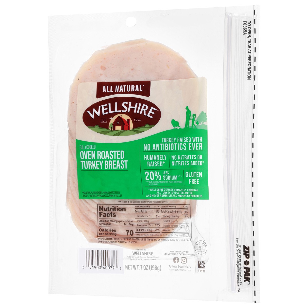 slide 9 of 13, Wellshire Oven Roasted Turkey Breast 7 oz, 