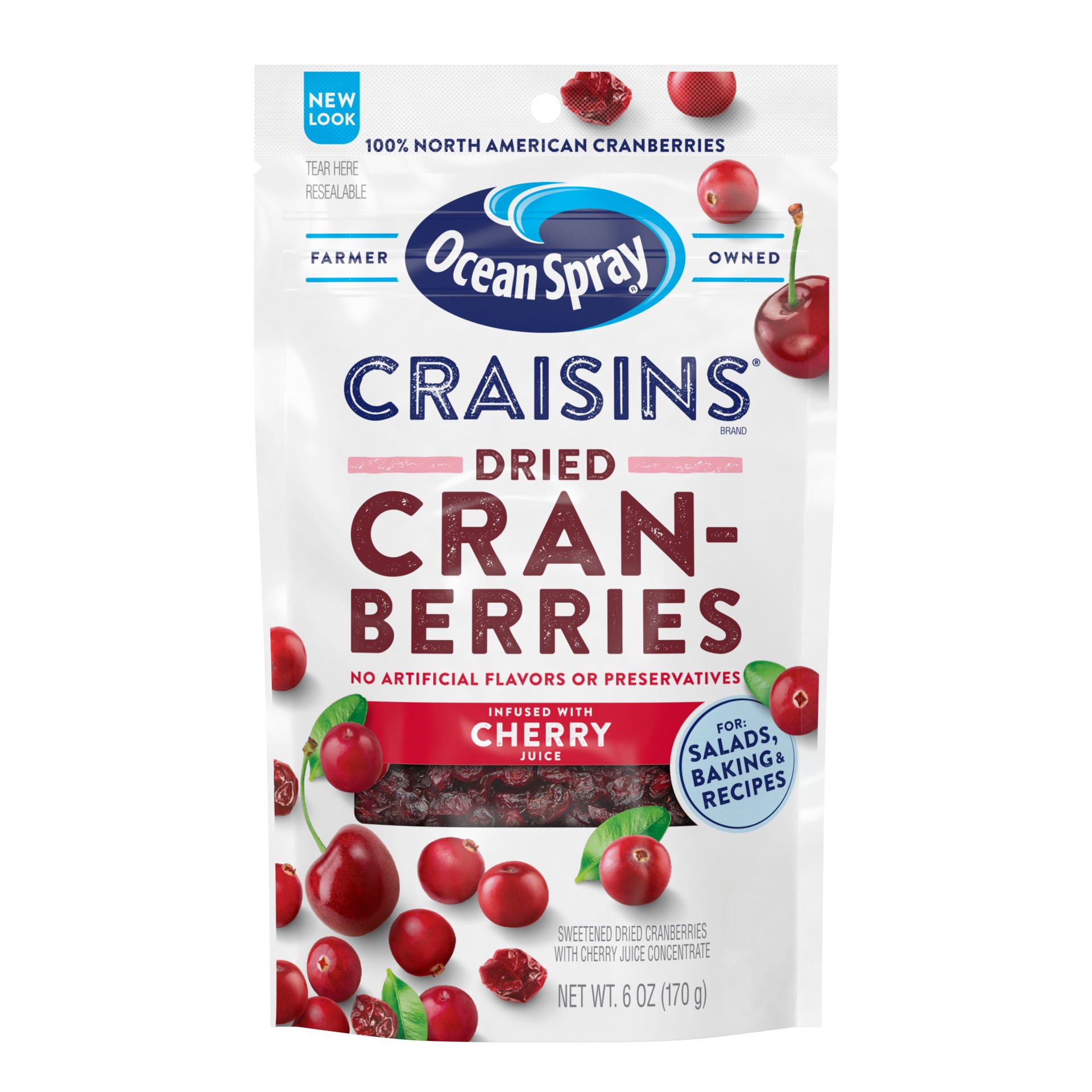 slide 1 of 11, Ocean Spray Craisins™ Infused with Cherry Juice 6oz, 6 oz