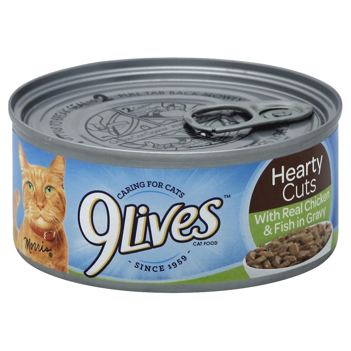 slide 1 of 1, 9Lives Hearty Cuts Real Chicken & Fish In Gravy, 24 ct; 5.5 oz
