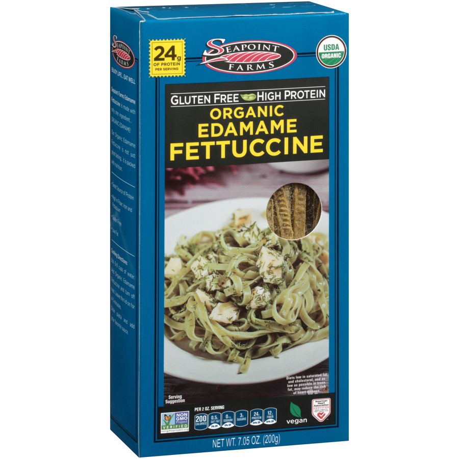 slide 7 of 8, Seapoint Farms Organic Edamame Fettucine, 7.05 oz