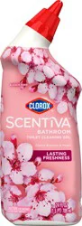 Scentiva Bathroom Toilet Cleaning Gel, Cherry Blossom and Peach, 24 Fluid Ounces