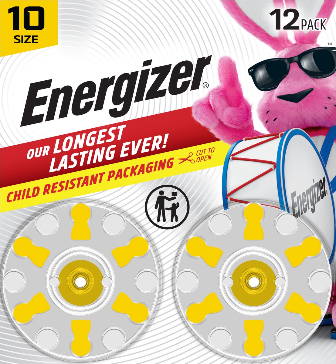slide 2 of 4, Energizer 1.45V Zinc Air Batteries Size 10 12 ea, 12 ct