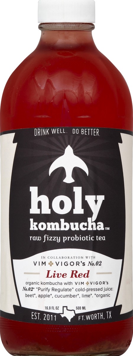 slide 3 of 4, Holy Kombucha Vim Vitae Live Red - 16.9 fl oz, 16.9 fl oz