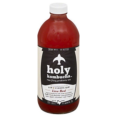 slide 1 of 4, Holy Kombucha Vim Vitae Live Red - 16.9 fl oz, 16.9 fl oz