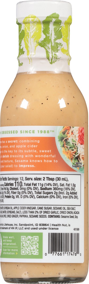 slide 6 of 13, Health Nut Sesame Dressing 12 fl oz, 12 fl oz