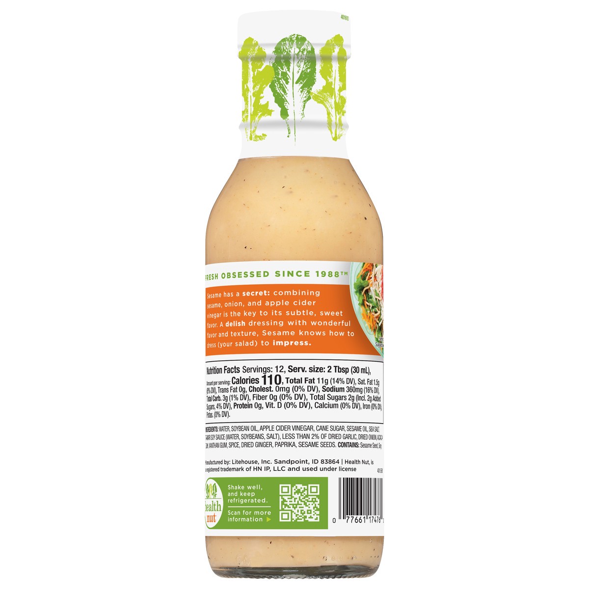 slide 8 of 13, Health Nut Sesame Dressing 12 fl oz, 12 fl oz