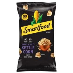 Smartfood Kettle Corn Coated Popcorn Sweet & Salty Flavored, 7 oz