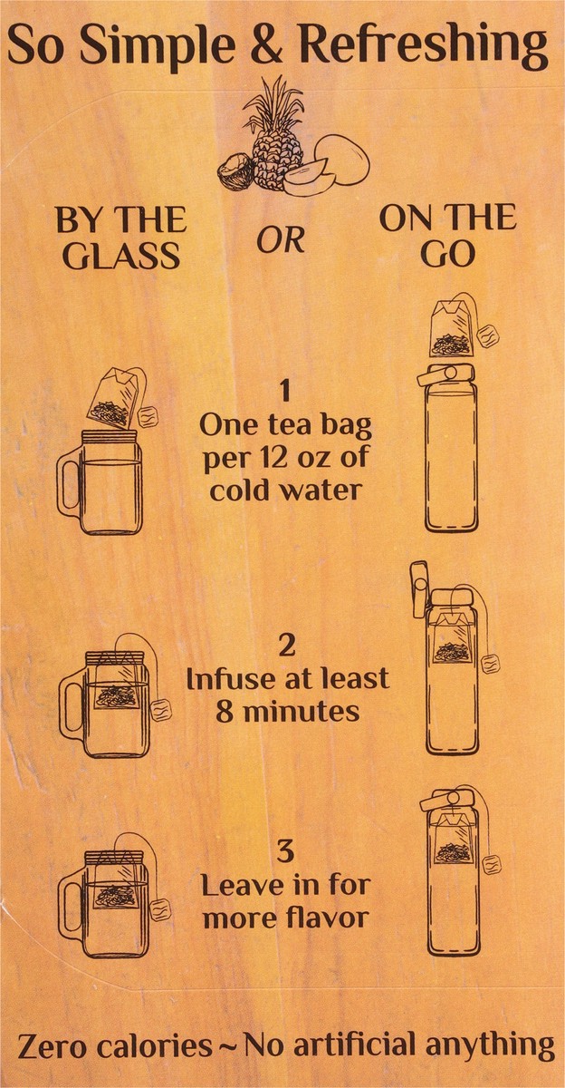 slide 5 of 13, Bigelow Botanicals Cold Water Infusion Tea Bags, Pineapple Coconut Mango, 18 ct, 18 ct