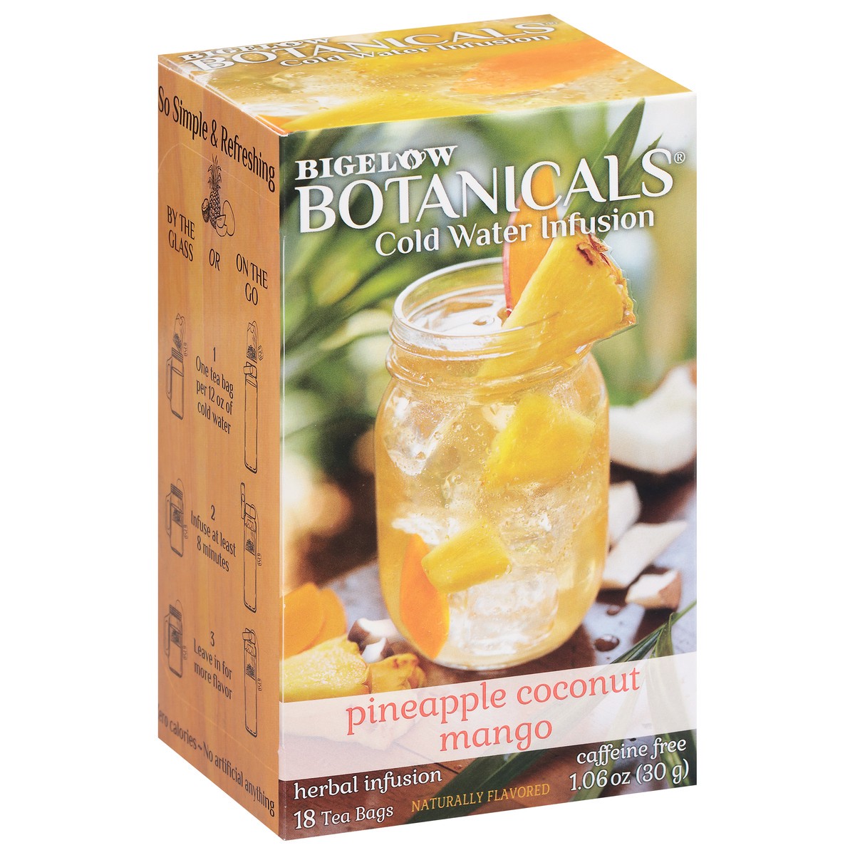 slide 11 of 13, Bigelow Botanicals Cold Water Infusion Tea Bags, Pineapple Coconut Mango, 18 ct, 18 ct