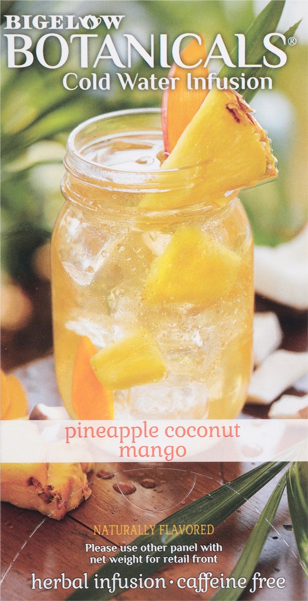slide 4 of 13, Bigelow Botanicals Cold Water Infusion Tea Bags, Pineapple Coconut Mango, 18 ct, 18 ct