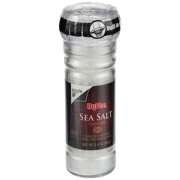 slide 1 of 1, Hy-vee Sea Salt Grinder, 3.4 oz
