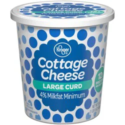 Kroger 4% Milkfat Large Curd Cottage Cheese