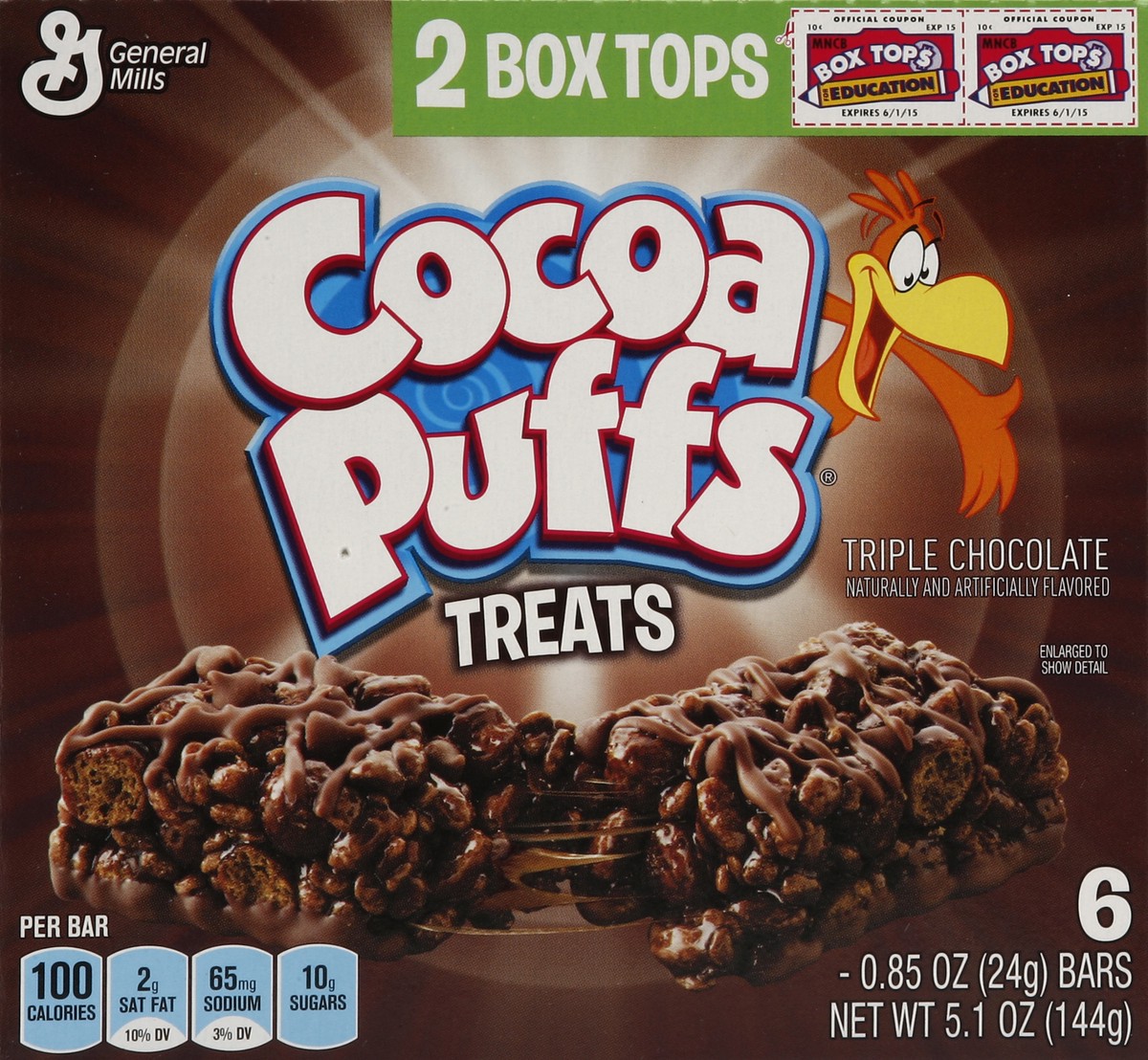 slide 4 of 4, Cocoa Puffs Treats 6 ea, 6 ct