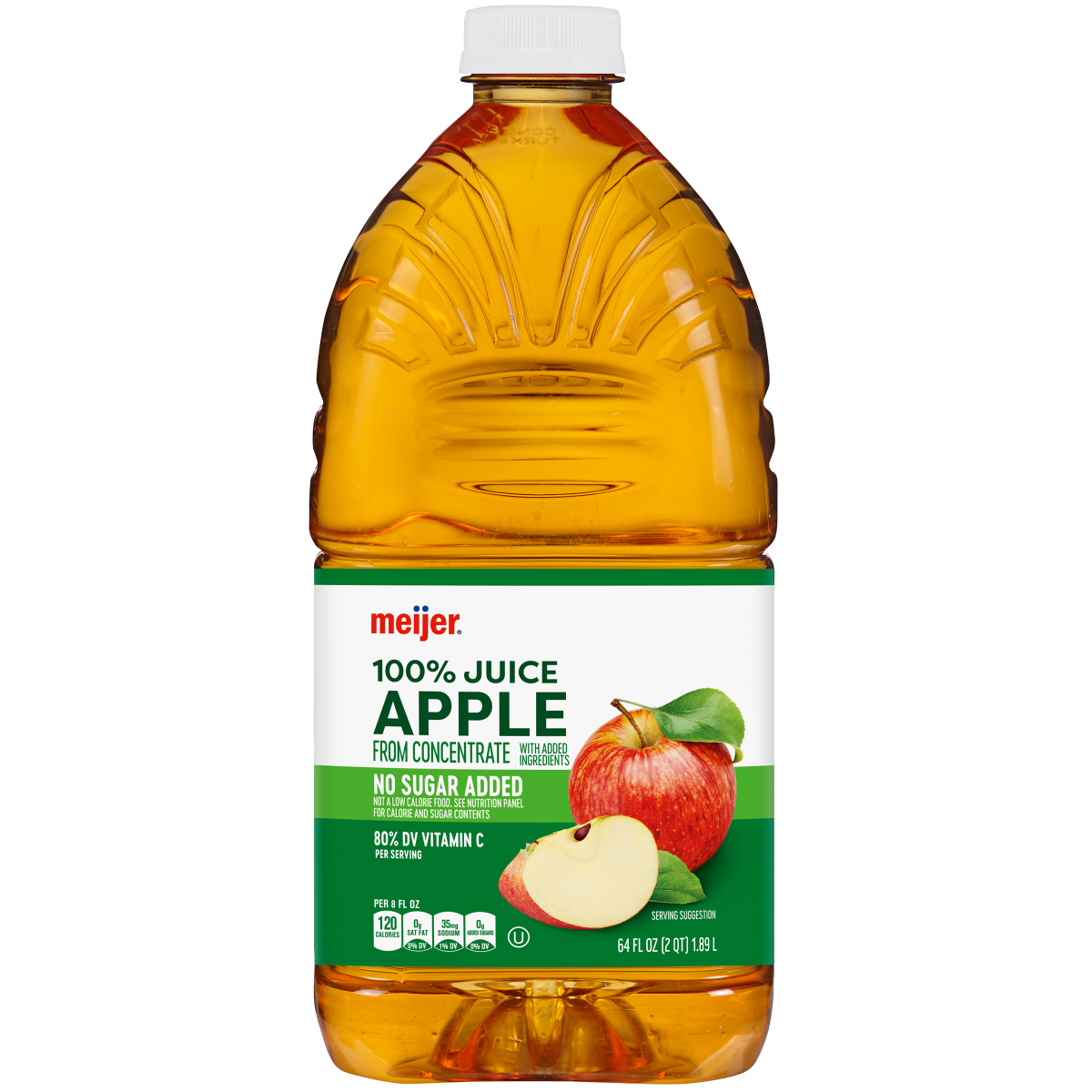 slide 1 of 9, Meijer 100% Apple Juice, 64 Oz, 64 oz