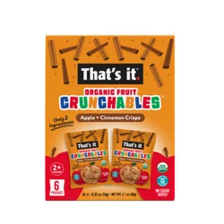 THATS IT That's It Organic Fruit Crunchables- Apple + Cinnamon 6 count