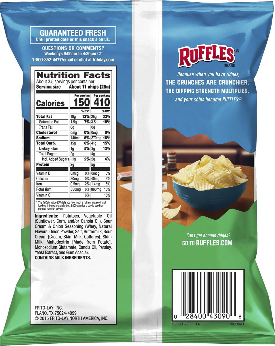 slide 2 of 5, Ruffles Potato Chips, 2.62 oz