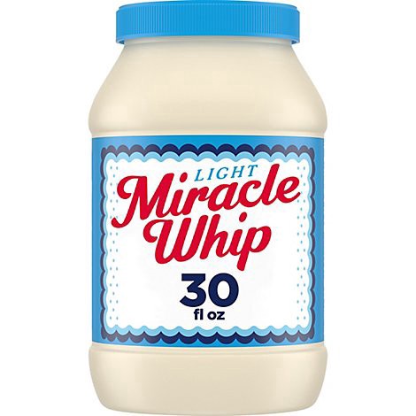 slide 1 of 1, Miracle Whip Light Mayo Like Dressing Jar - 30 Fl. Oz., 30 fl oz