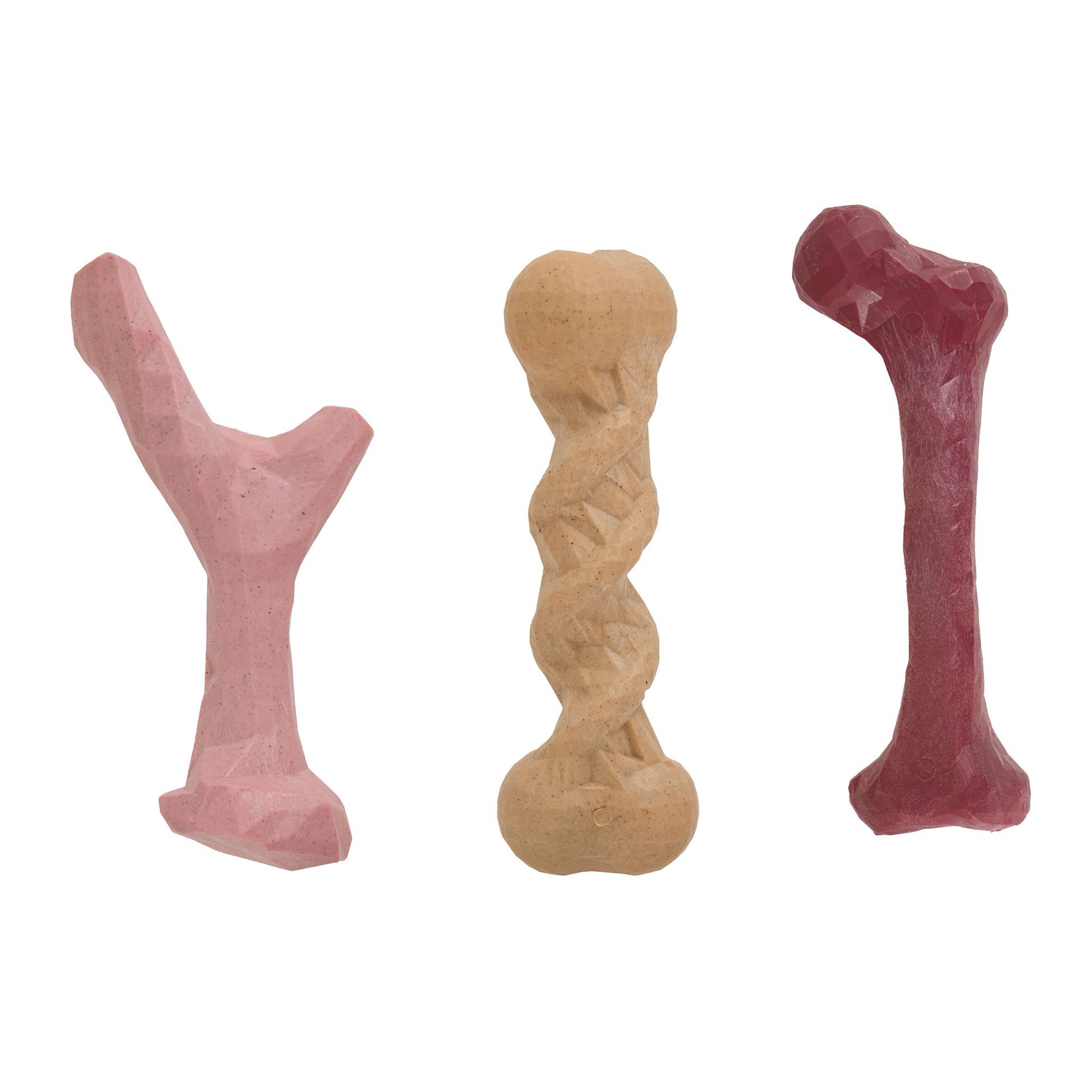 slide 1 of 1, Joyhound Festive Boss Bones Holiday Dinner Scented Chew Toys, 3 Pack, 1 ct