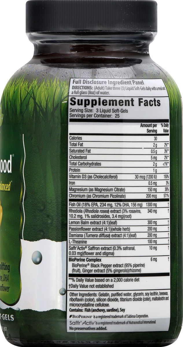 slide 2 of 12, Irwin Naturals Liquid Soft-Gels Sunny Mood 75 ea, 75 ct