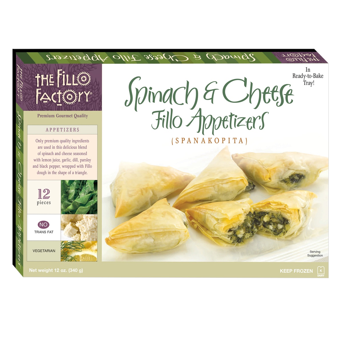 slide 1 of 1, Fillo Factory Spanakopita, 8.5 oz