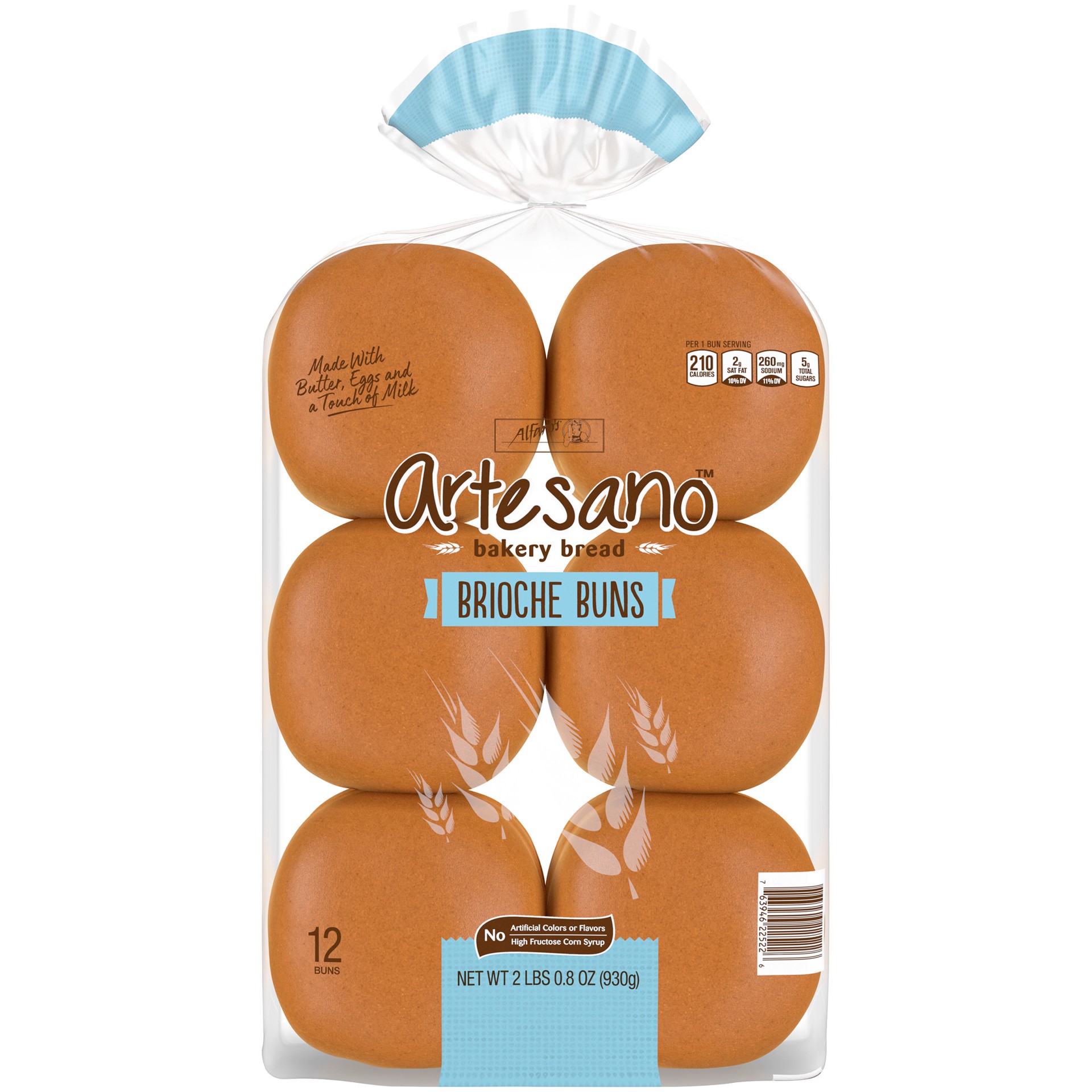 slide 1 of 5, Alfaro's Artesano Brioche Buns, 12 ct, 32.8 oz, 12 ct