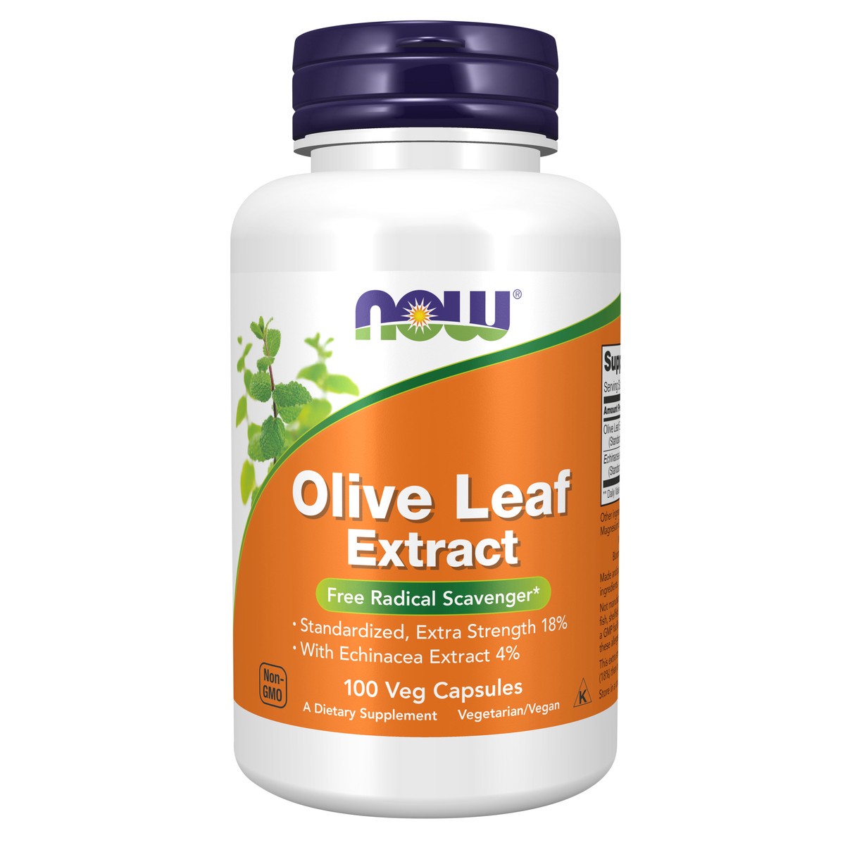 slide 1 of 4, NOW Olive Leaf Extract Extra Strength - 100 Veg Capsules, 100 ct