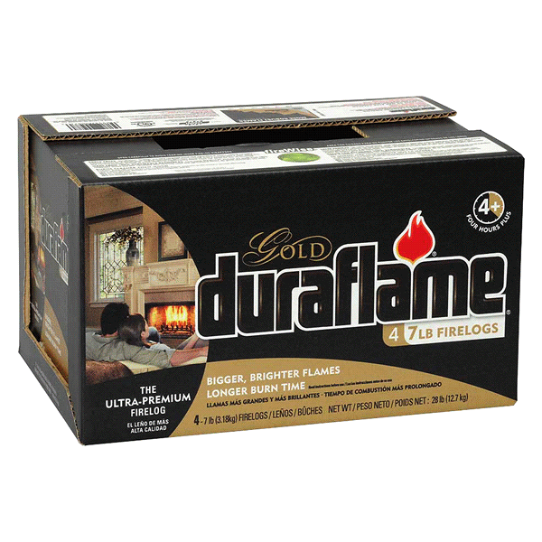 slide 1 of 1, Duraflame Gold Firelog Case, 4 ct; 6 lb