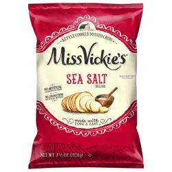 Miss Vickie's Kettle Cooked Potato Chips Sea Salt, 7.5 oz
