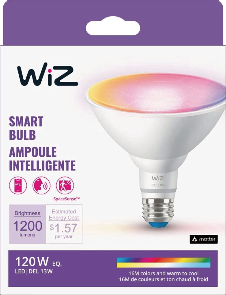 slide 2 of 6, Wiz Led Par38 Smart Flood Bulb, 1 ct