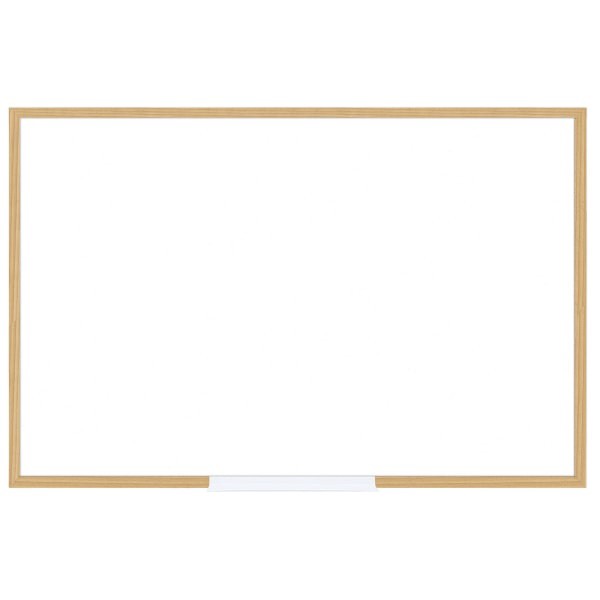 slide 1 of 5, FORAY Dry-Erase Board with Oak Frame, White Board, Oak Frame, 24 in x 36 in
