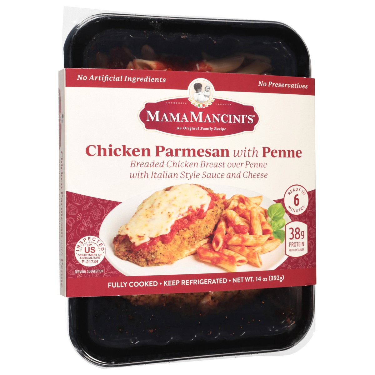 slide 4 of 4, MamaMancini's Chicken Parmesan with Penne 14 oz, 14 oz