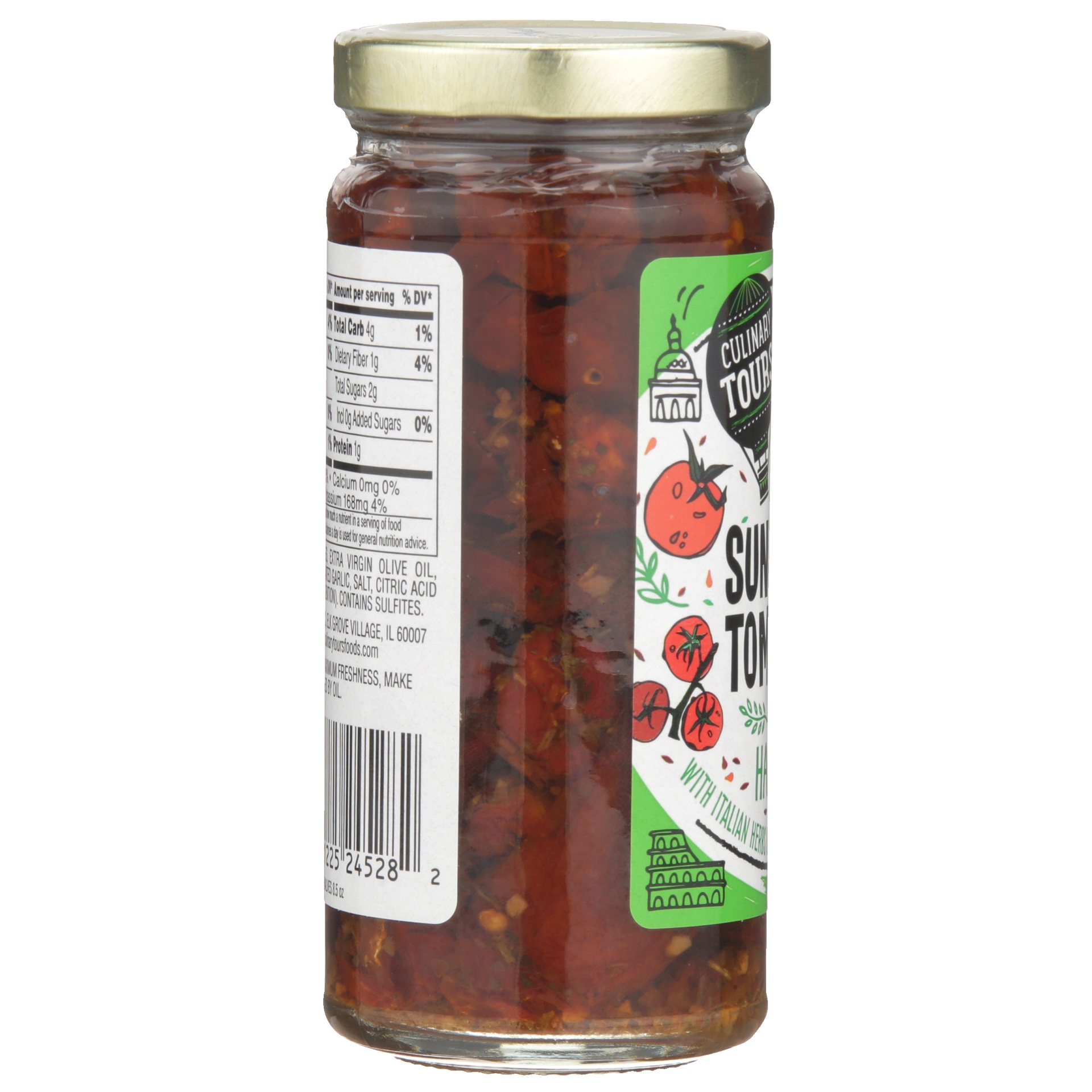 slide 3 of 6, Culinary Tours Sun-Dried Tomatoes Halves With Italian Herbs In Extra Virgin Olive Oil, 8.5 oz