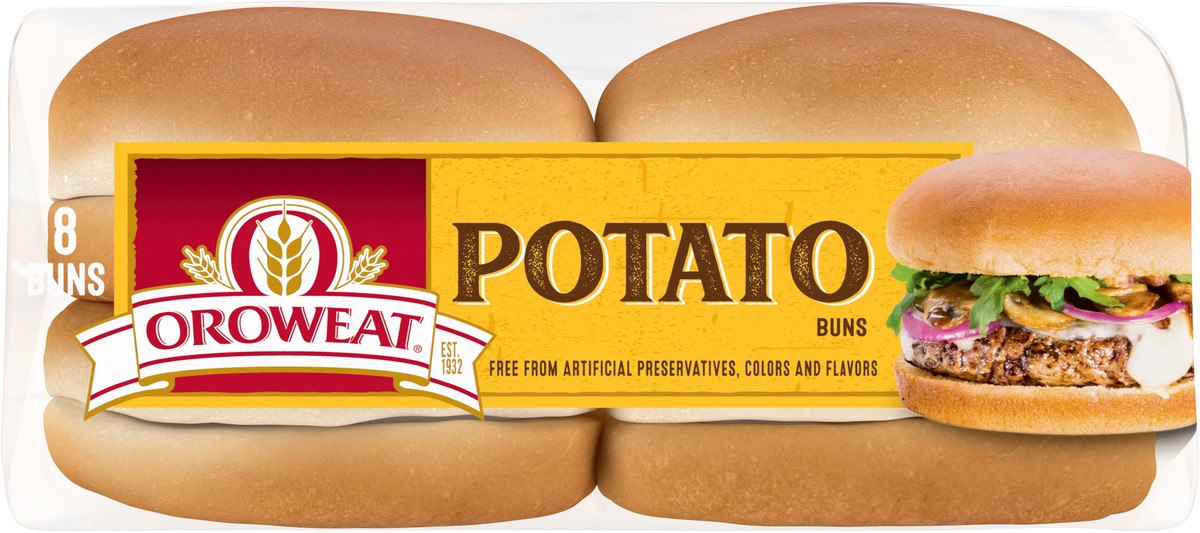 slide 3 of 7, Oroweat Potato Sandwich Buns 8 Ct 16 Oz, 8 ct